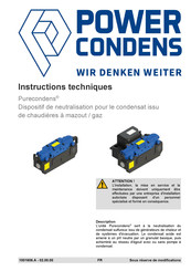 POWERcondens Purecondens Instructions