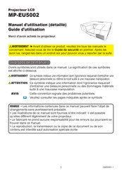 Maxell MP-EU5002 Manuel D'utilisation