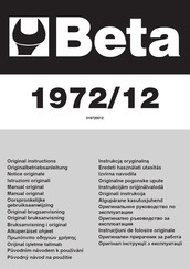 Beta 1972/12 Notice Originale
