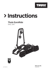 Thule EuroRide 940 Manuel D'instructions