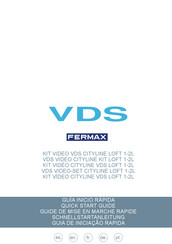 Fermax VDS CITYLINE LOFT 1-2L Guide De Mise En Marche Rapide