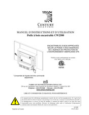 Century Heating CW2500 Manuel D'instructions Et D'utilisation