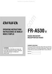 Aiwa FR-A530U Mode D'emploi