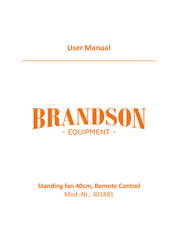 Brandson Equipment 301481 Manuel D'utilisation