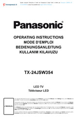 Panasonic TX-24JSW354 Mode D'emploi