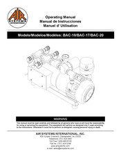 AIR SYSTEMS INTERNATIONAL BAC-20 Manuel D'utilisation