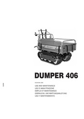 Grillo DUMPER 406 Mode D'emploi Et Maintenance