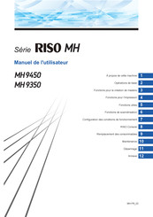 Riso MH Serie Manuel De L'utilisateur