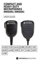 Motorola Solutions RMN5052 Mode D'emploi