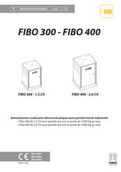 fadini FIBO 400 Notice D'instructions