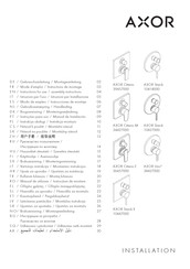 Hansgrohe AXOR Uno2 38427000 Mode D'emploi / Instructions De Montage