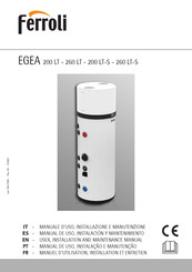 Ferroli EGEA 260 LT-S Manuel D'utilisation, Installation Et Entretien