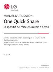 LG One:Quick Share Manuel D'utilisation