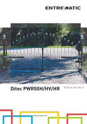 entrematic Ditec PWR50HR Mode D'emploi