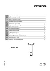 Festool BG-RG 150 Notice D'utilisation D'origine