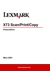 Lexmark X74 Présentation Rapide