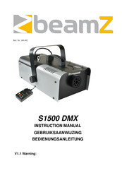 Beamz S1500 DMX Manuel D'instructions