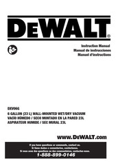 DeWalt DXV06G Manuel D'instructions