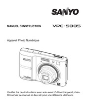 Sanyo VPC-S885 Manuel D'instructions