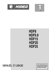Hidea HDF8 Manuel D'usage