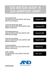 A&D GF-10001A Guide De Démarrage Rapide