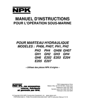 NPK GH06 Manuel D'instructions