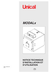 Unical MD 233 Serie Notice Technique D'installation Et D'utilisation