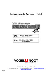 Vogel & Noot MS ST HD 1050 Instructions De Service