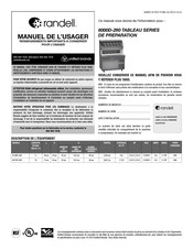 Randell 8272D-290 Manuel De L'usager