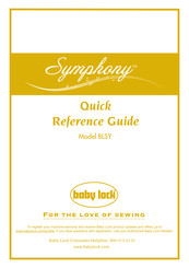 Baby Lock Symphony BLSY Guide De Référence Rapide