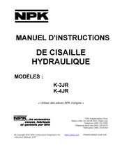 NPK K-4JR Manuel D'instructions
