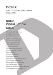 D-Link DUB-H410 Guide D'installation