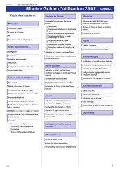 Casio 3501 Guide D'utilisation