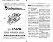 Bosch 1594 Consignes De Fonctionnement/Sécurité