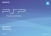 Sony PSP-2001 Guide De Référence Rapide