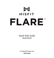 Misfit FLARE NDJ3k Guide De Démarrage Rapide