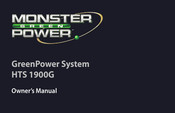 Monster Power GreenPower HTS 1900G Manuel De L'utilisateur