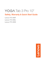Lenovo YOGA Tab 3 Pro Mode D'emploi