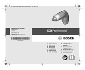 Bosch IXO Professional Notice Originale