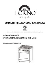 Forno FFSGS6275-30 Guide D'installation