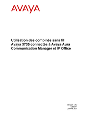 Avaya 3735 Mode D'emploi