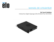 Elo Touch Solutions ECMG4 Manuel De L'utilisateur