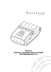 Orderman SPP-R200IIBK/RAE V1.0 Guide