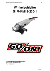GO/ON S1M-KM19-230-1 Mode D'emploi