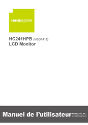 HANNspree HC241HPB Manuel De L'utilisateur
