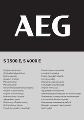 AEG S 2500 E Notice Originale