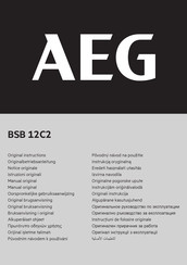 AEG BSB 12C2 Notice Originale