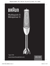 Braun MQ 500 Mode D'emploi