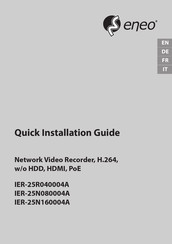 Eneo IER-25R040004A Guide D'installation Rapide