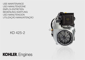 Kohler Engines KD 425-2 Emploi-Entretien